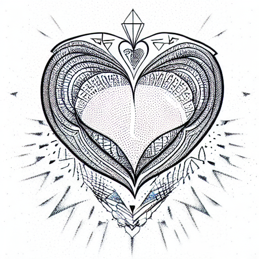 Crying Heart tattoo design idea