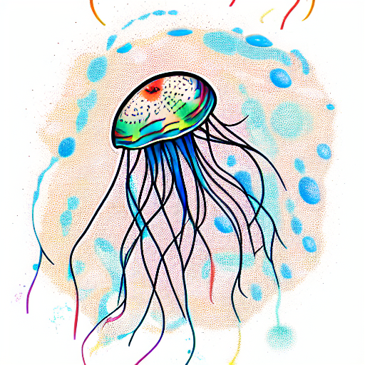 Jellyfish tattoo design idea