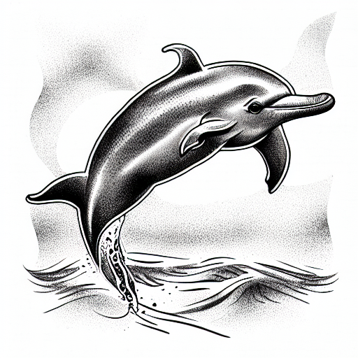 Dolphin Tattoo Tribal Stylised Maori Koru Design Stock Vector   Illustration of cetacean tribal 148021218