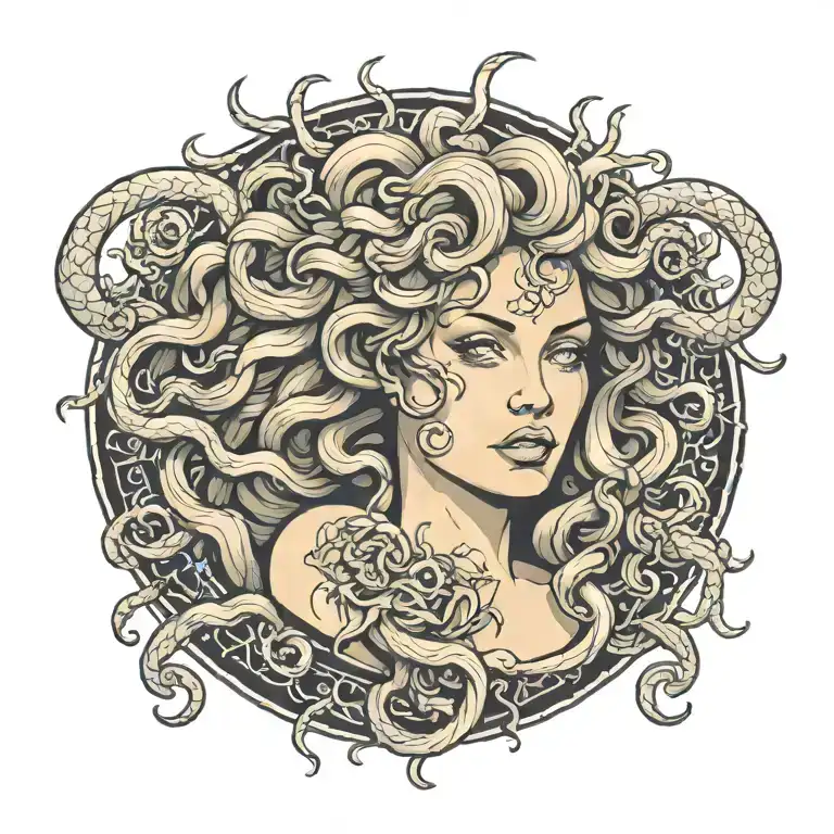 medusa tattoo design idea