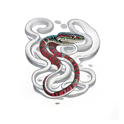 Japanese snake tattoo by VettieCat on DeviantArt