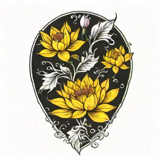 lotus tattoo design idea