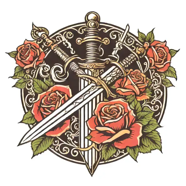 sword tattoo design idea