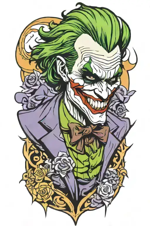 joker tattoo design idea
