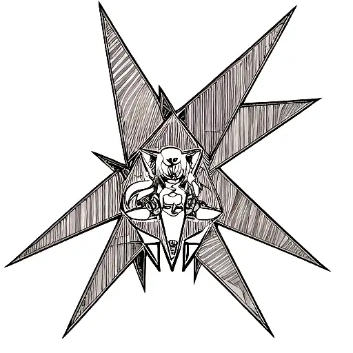 Triangle tattoo design idea