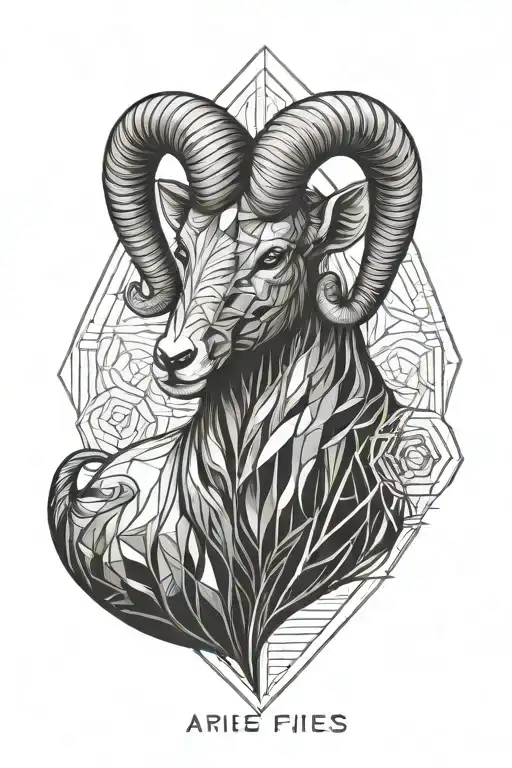 aries tattoo design idea