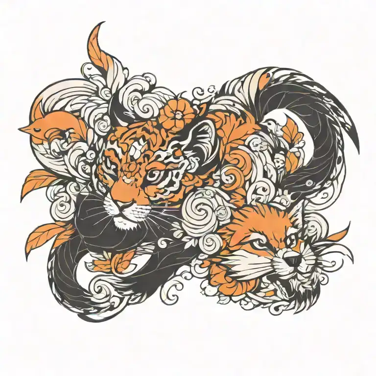 animal tattoo design idea