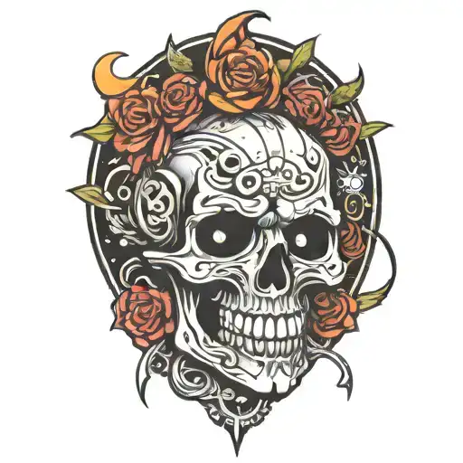 blackout tattoo design idea
