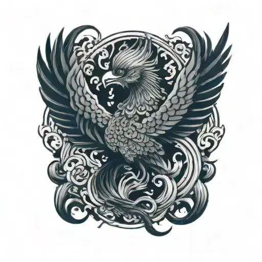 phoenix tattoo design idea
