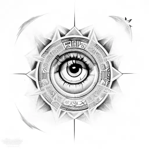 Eye of Ra tattoo design idea