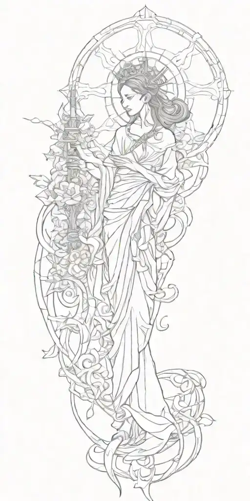 religious tattoo design idea
