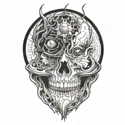blackout tattoo design idea