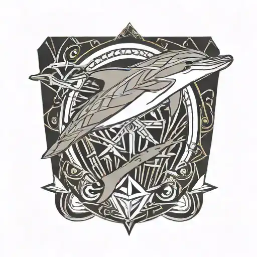 dolphin tattoo design idea