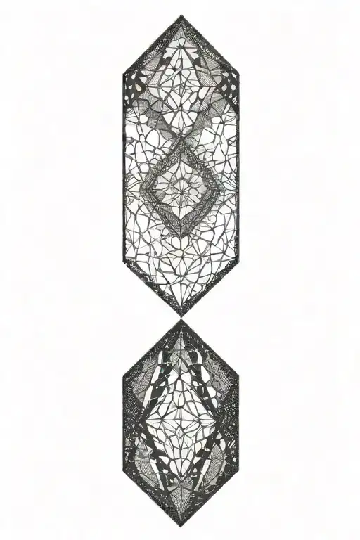 diamond tattoo design idea