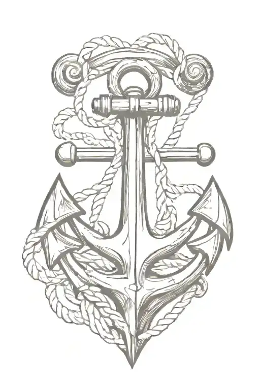 anchor tattoo design idea