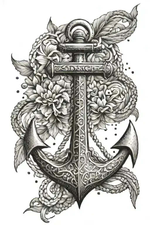 anchor tattoo design idea
