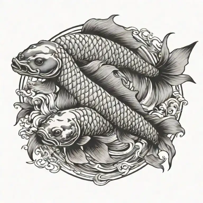 koi-fish tattoo design idea