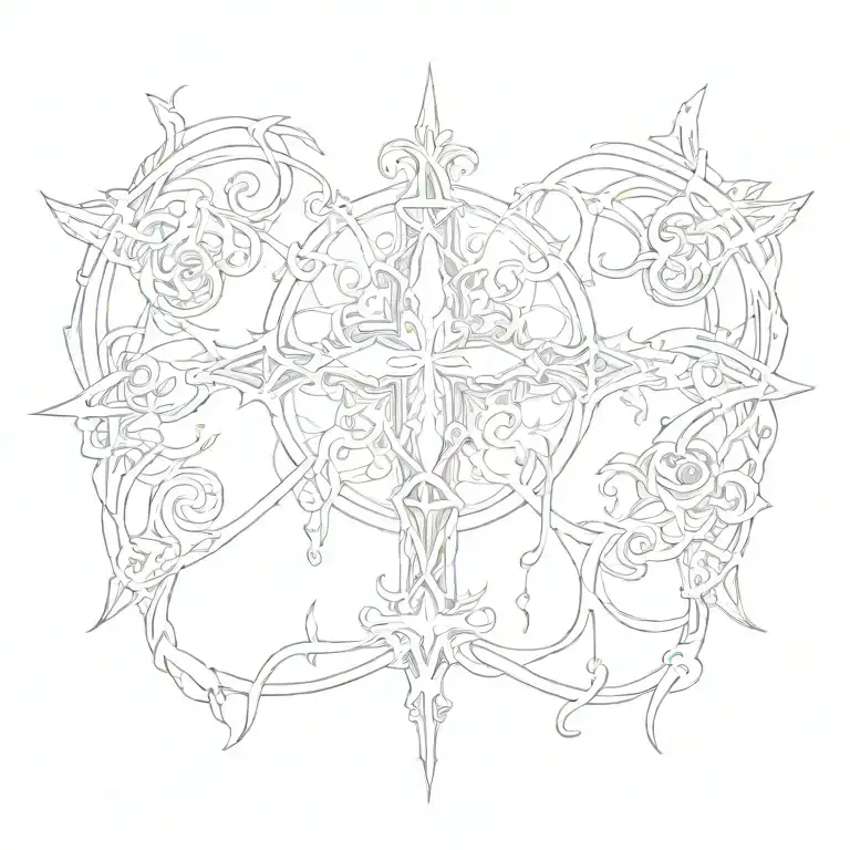 christian tattoo design idea