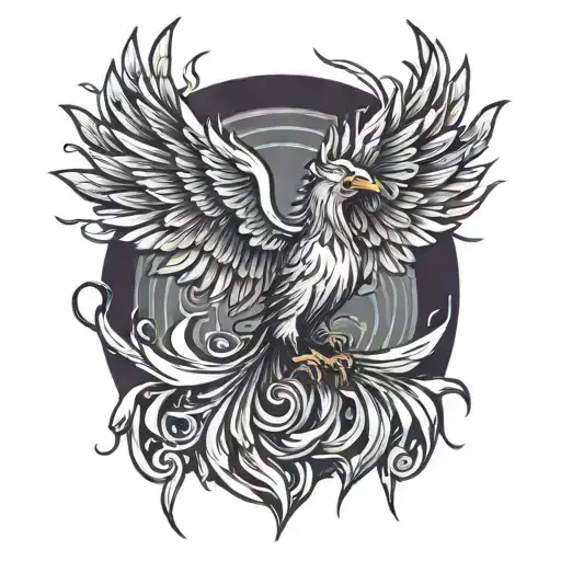 phoenix tattoo design idea