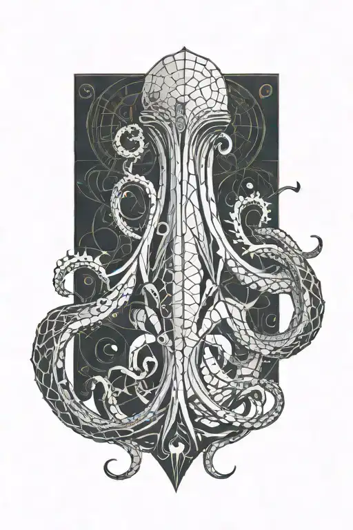kraken tattoo design idea