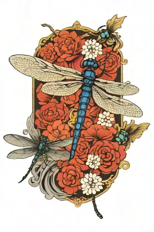 dragonfly tattoo design idea