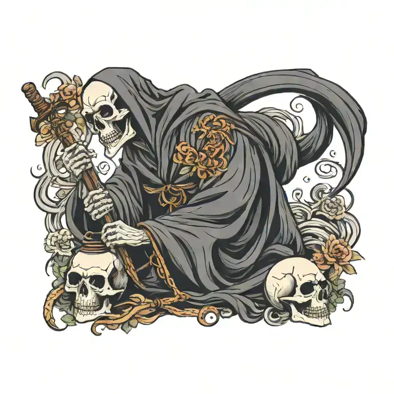 grim-reaper tattoo design idea