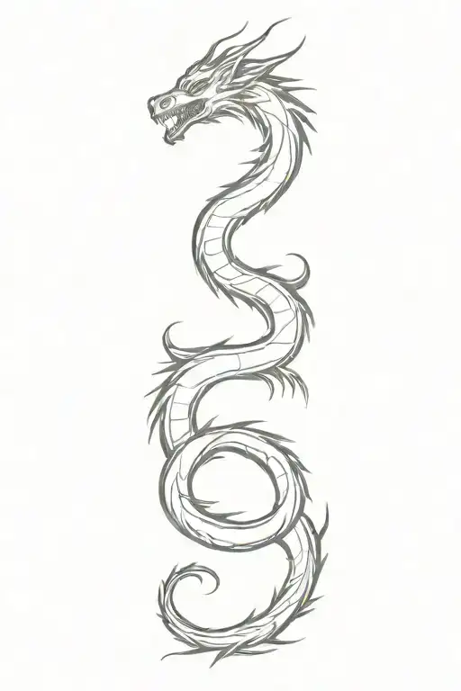 dragon tattoo design idea
