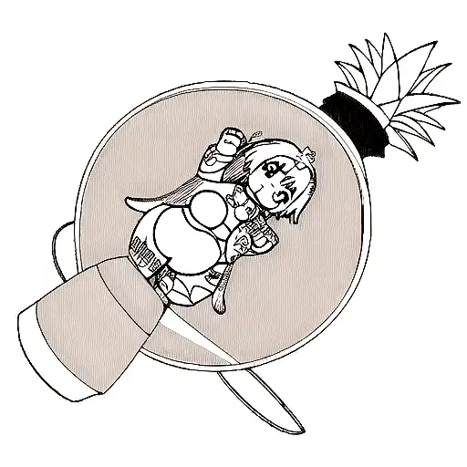 Pineapple tattoo design idea