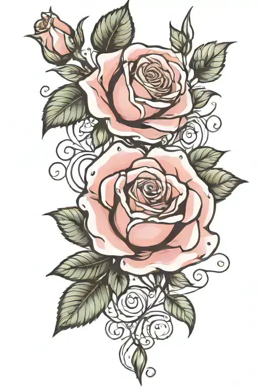 rose tattoo design idea