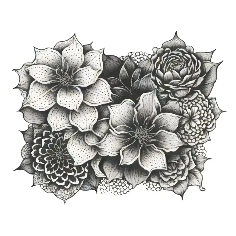 blackout tattoo design idea
