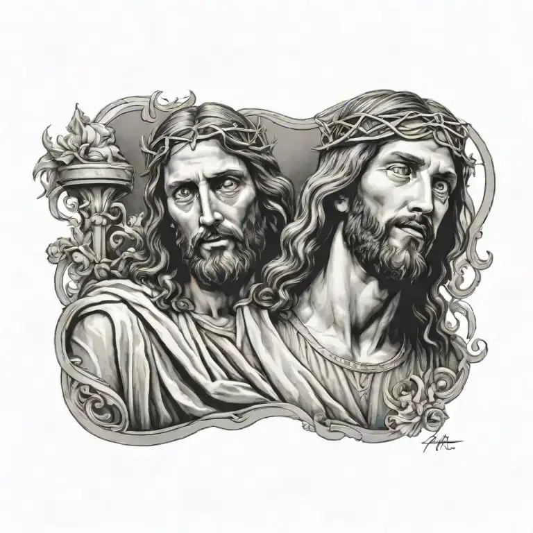 jesus tattoo design idea