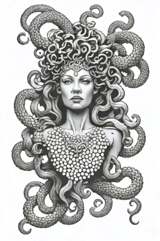 medusa tattoo design idea