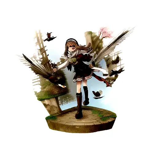 Sparrow tattoo design idea