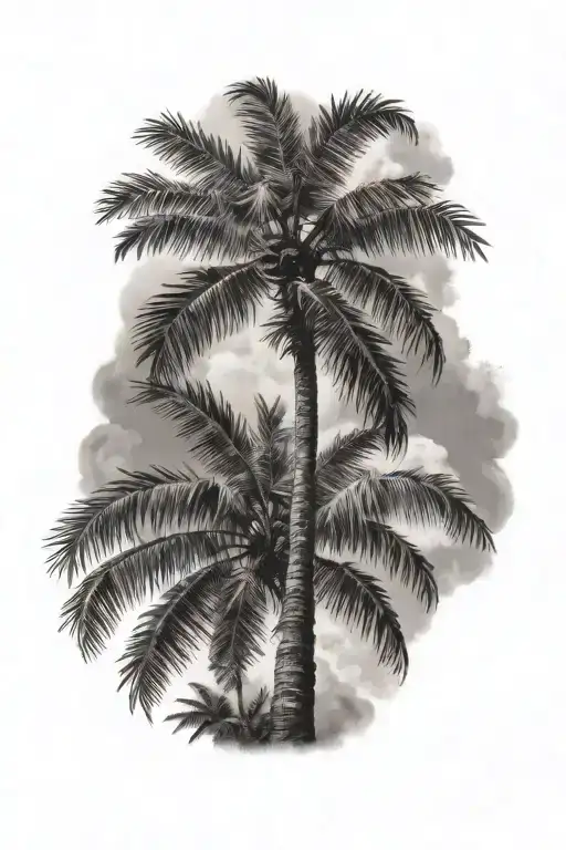 palm-tree tattoo design idea