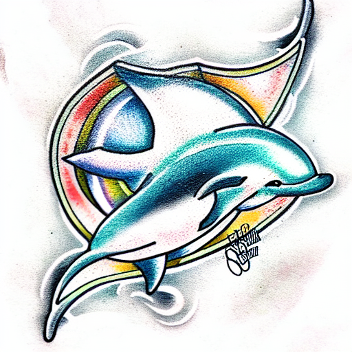 Dolphin Tattoo by Noodz  Vic Market Tattoo