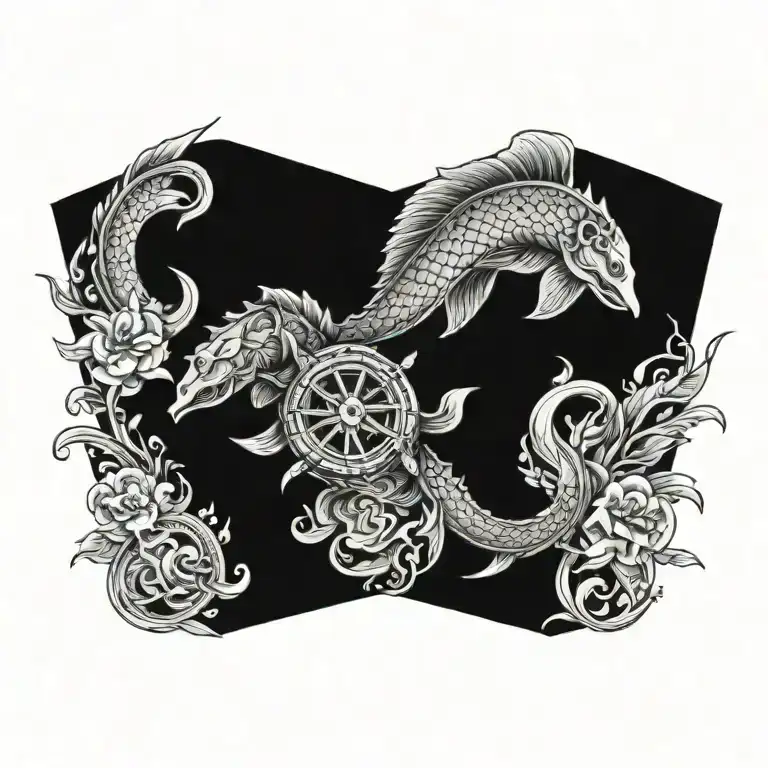 nautical tattoo design idea