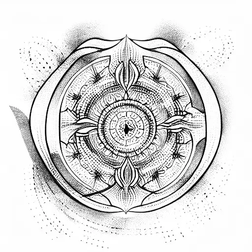 Sous le Soleil tattoo design idea