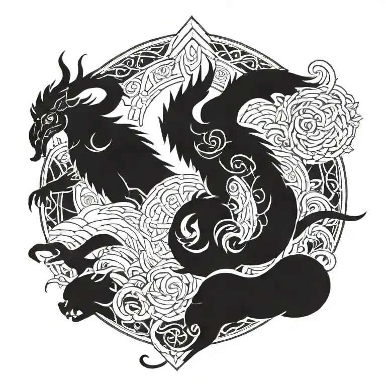 norse tattoo design idea