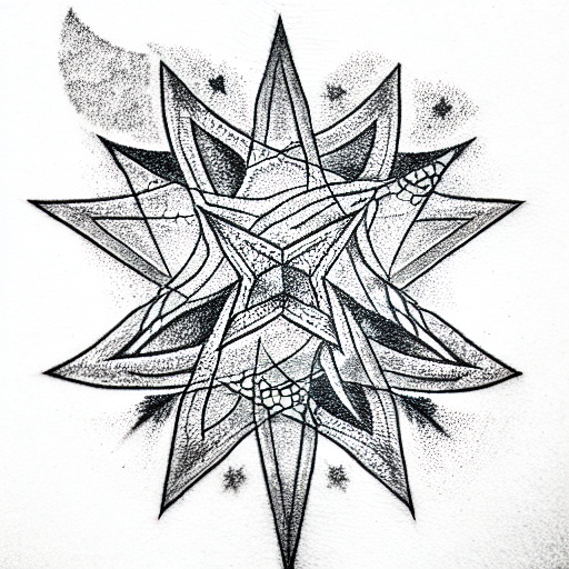 Star tattoo design idea