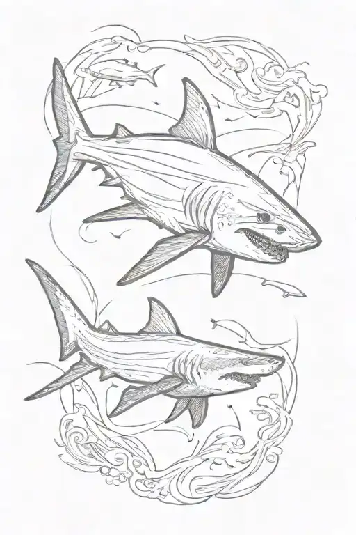 shark tattoo design idea