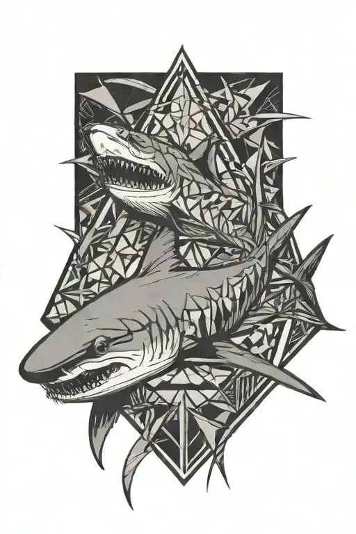 shark tattoo design idea