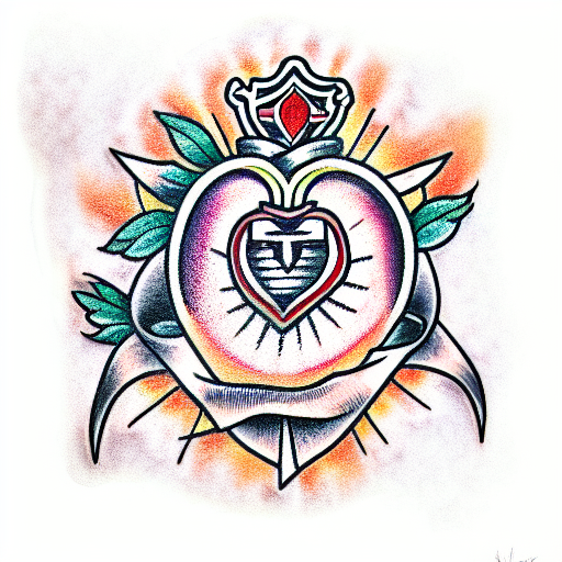 Sacred heart by John Wilson at Scapegoat Tattoo in Portland Or  rtattoos