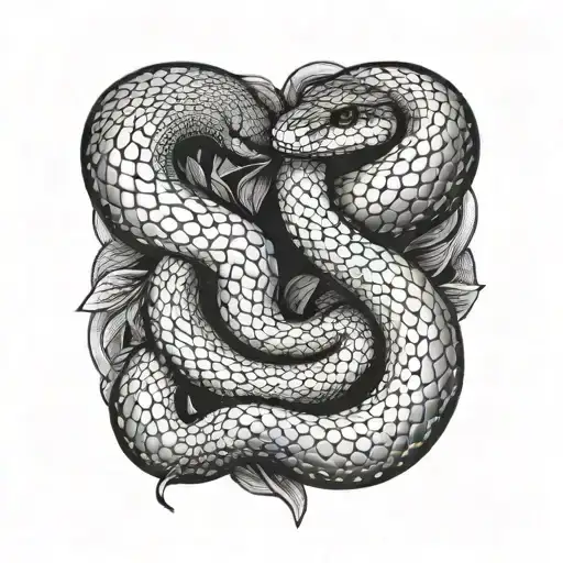 snake tattoo design idea