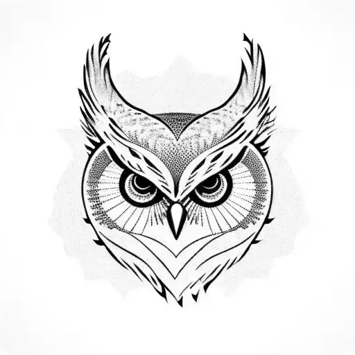 tribal owl tattoo designs  Clip Art Library
