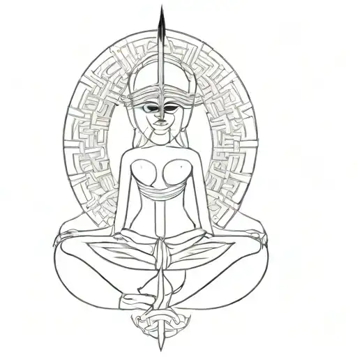 isis goddess tattoo design idea