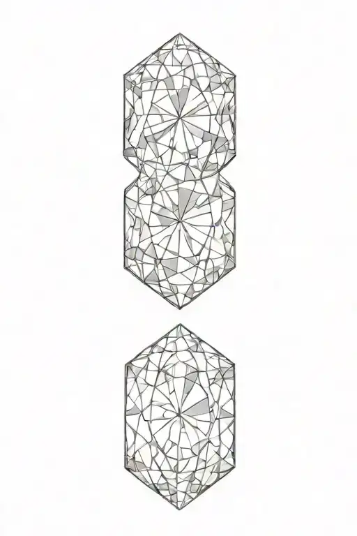 diamond tattoo design idea