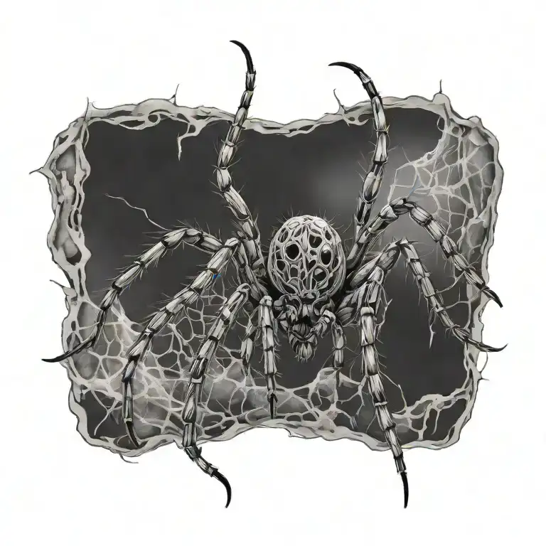 spider tattoo design idea