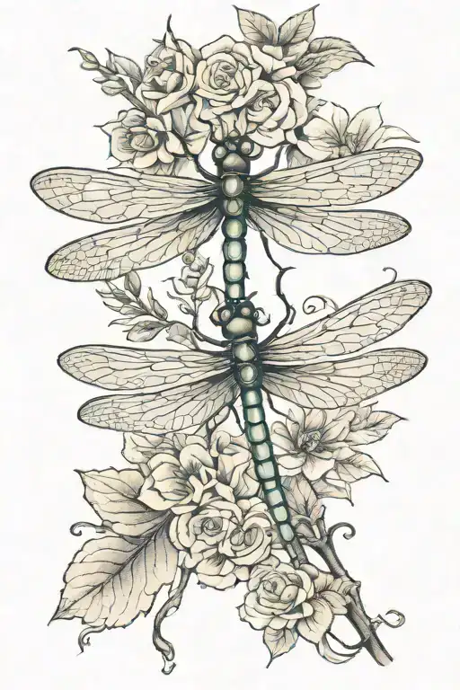 dragonfly tattoo design idea