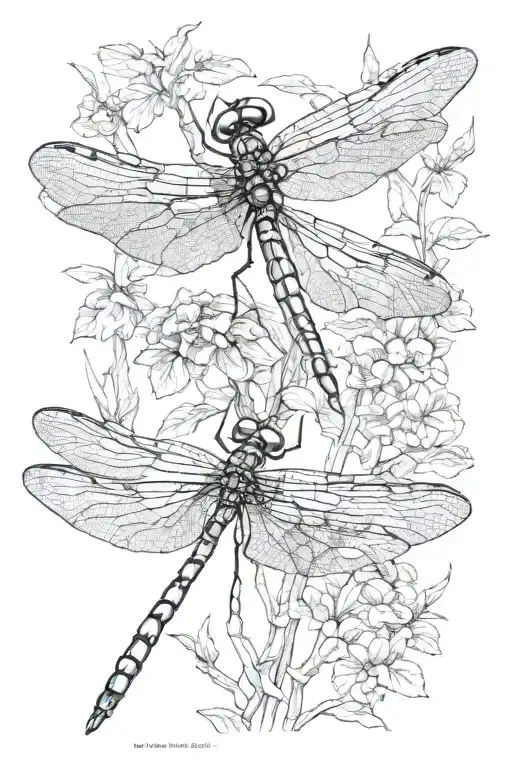 dragonfly tattoo design idea