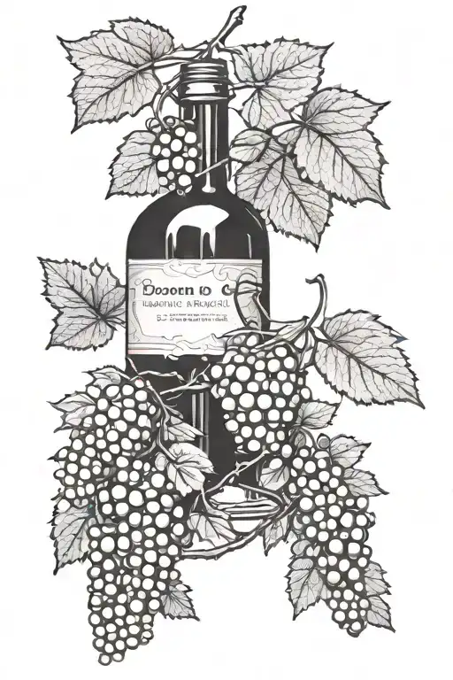 Bereme Wine tattoo design idea
